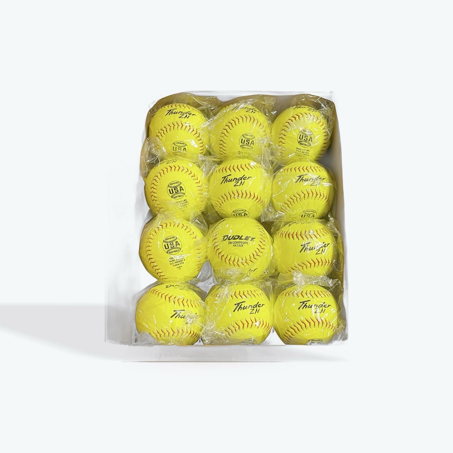 Dudley Thunder ZN .44/375 12" USA/ASA Slowpitch Softballs (DOZEN)