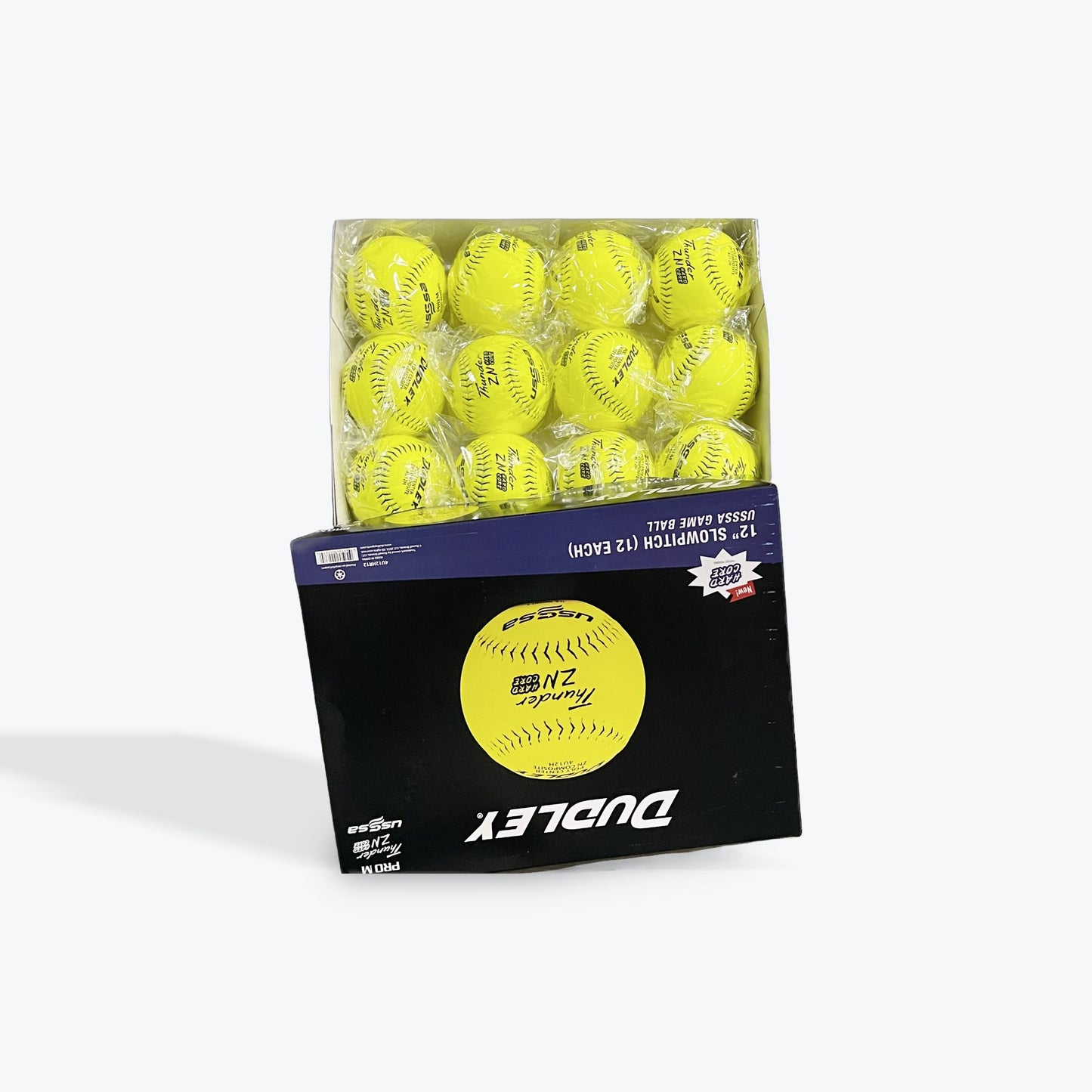 Dudley Thunder ZN Hardcore 44/375 USSSA 12" Slowpitch Softballs - 4U12H